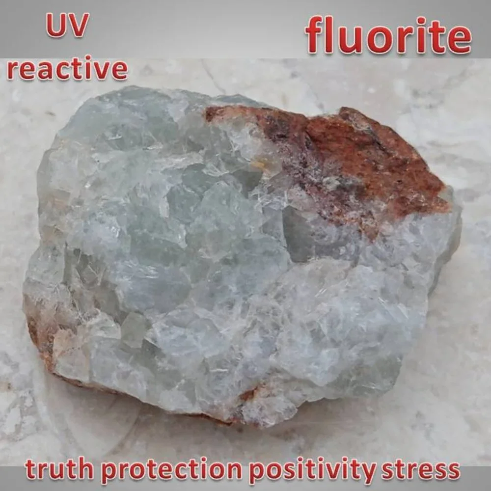 FLUORITE chunk stone rock crystal 02  UV reactive